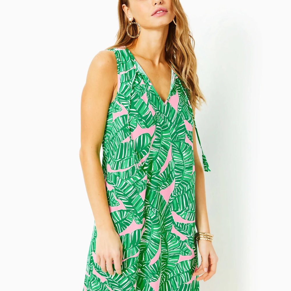 NWT Lilly Pulitzer Johana Sleeveless Coverup in Conch Shell Pink - size XS - Picture 4 of 6